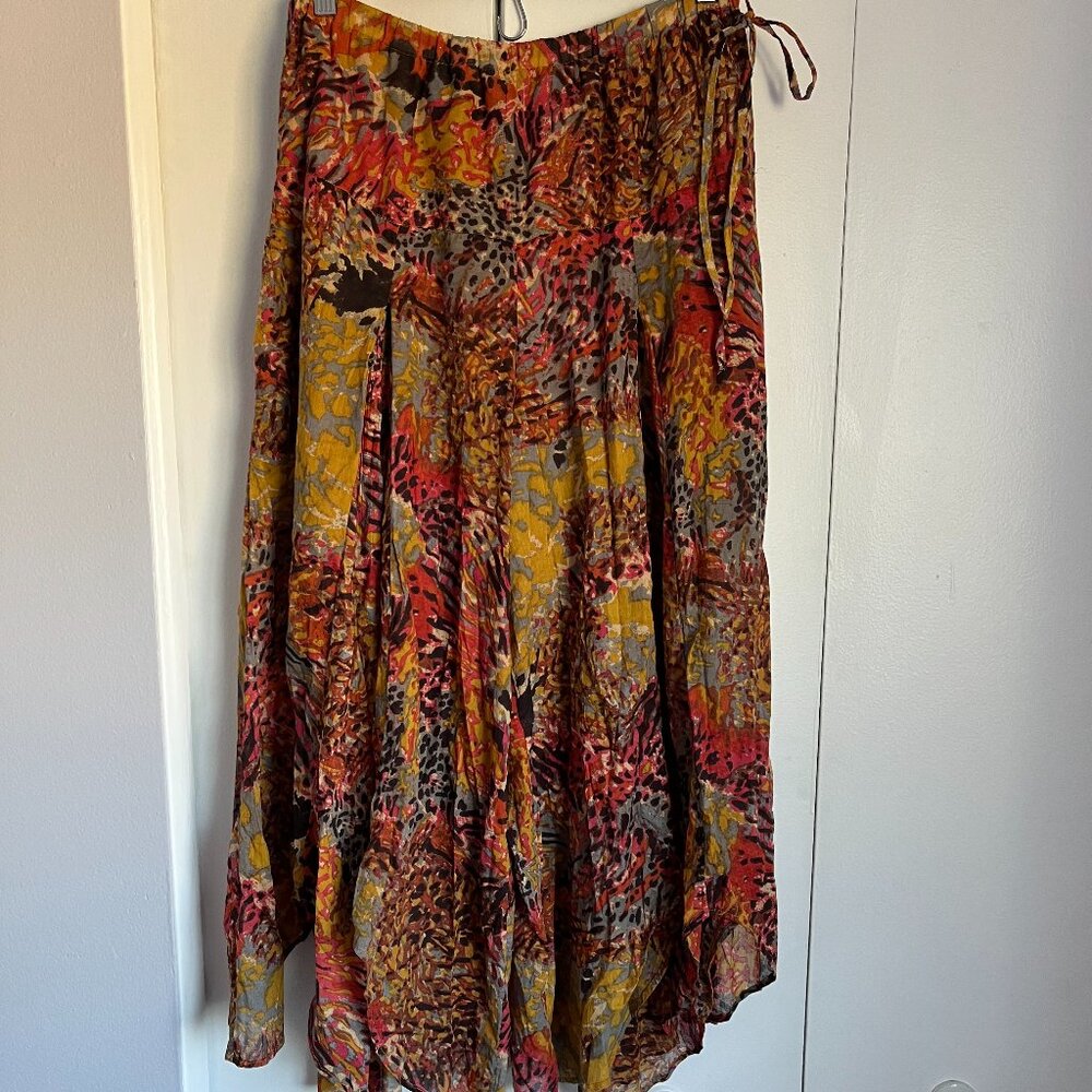 Free People Fallon Asymmetrical wide-leg pants